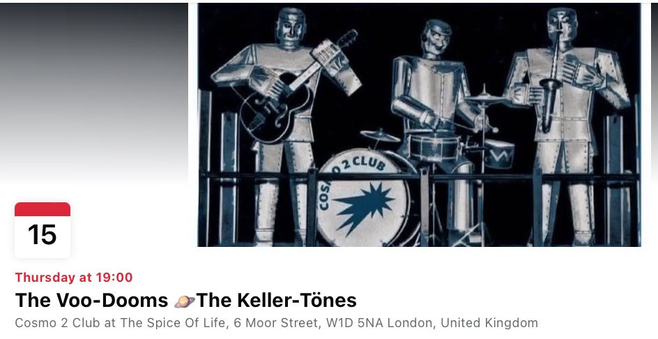 Cosmo 2 Club: The Voo-Dooms & The Keller-Tönes