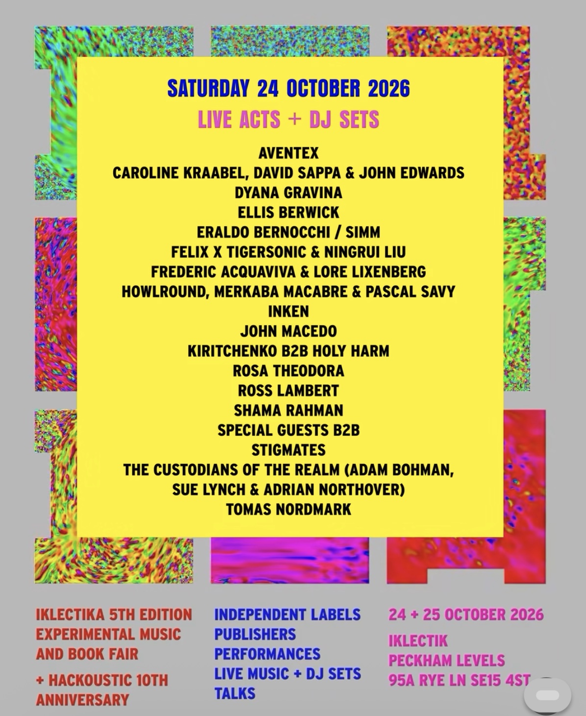 Iklectika 5th Edition Independent Labels Experimental Music Publishers and Book Fair