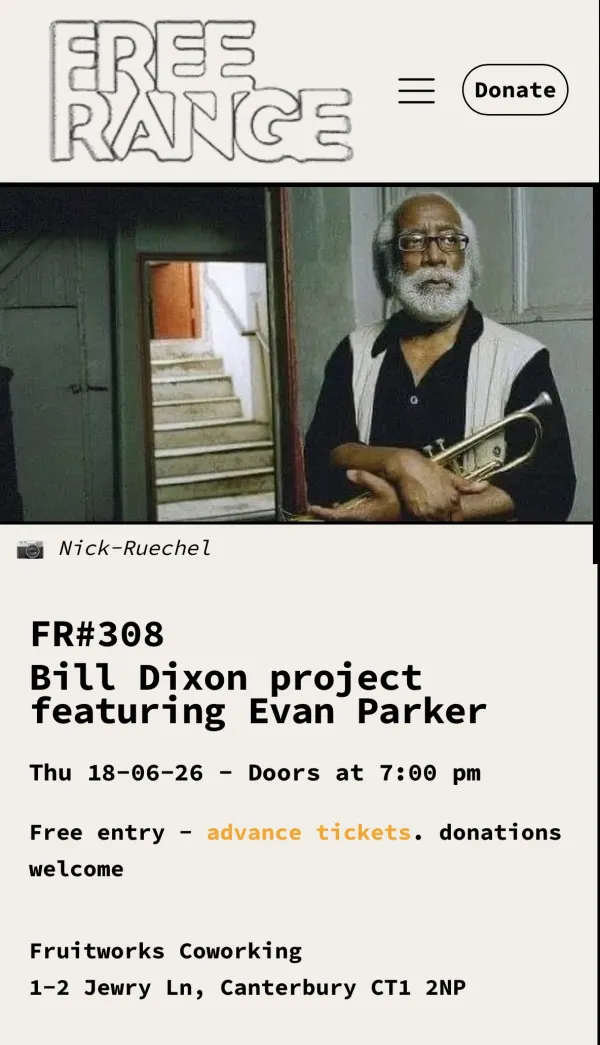 FR#308 Bill Dixon project featuring Evan Parker
